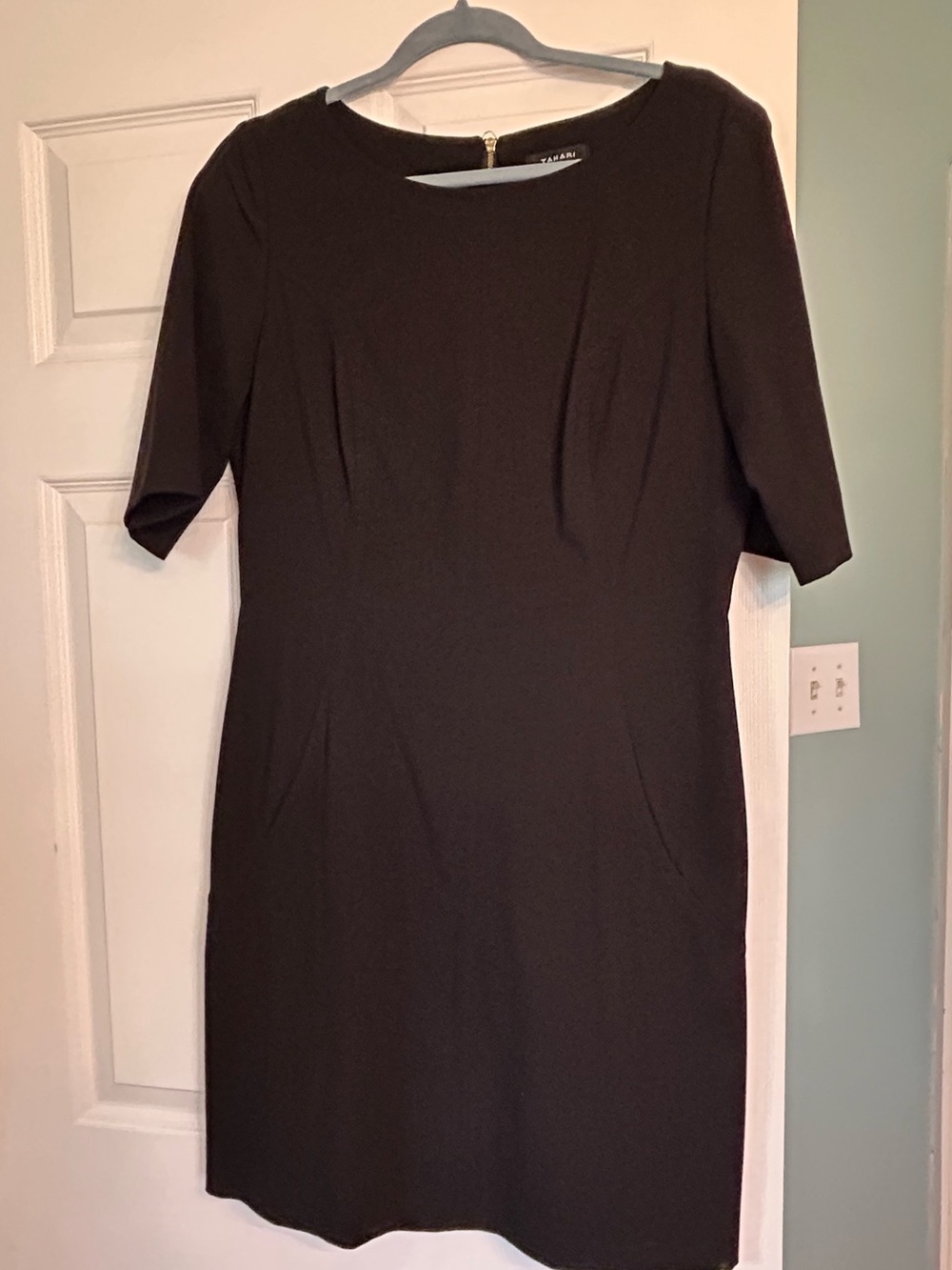Classic Black Sheath Dress -